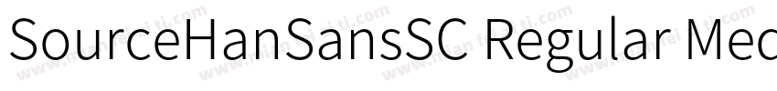 SourceHanSansSC Regular Medium字体转换